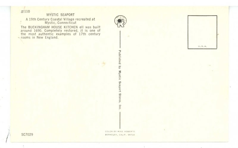 CT - Mystic Seaport. Buckingham House Kitchen