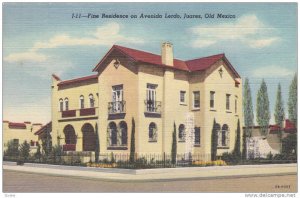 Fine Residence on Avenida Lerdo , Juarez , Mexico , 30-40s
