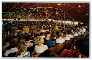 Davis Oklahoma Postcard Pavilion Tabernacle Falls Creek Baptist Assembly c1960's