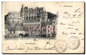 Old Postcard Amboise Chateau