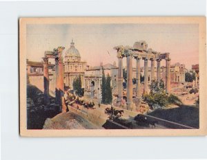 Postcard Roman Forum Rome Italy