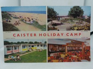 Vintage Multiview Postcard Caister Holiday Camp Holiday Inn Chalets 1969