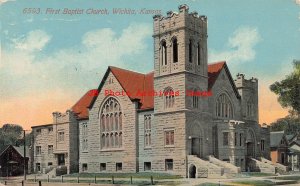 KS, Wichita, Kansas, First Baptist Church, Exterior View, 1912 PM, Schmidt Pub