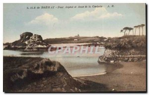 Old Postcard Island Brehat Bridge Arprat and Anse Havant
