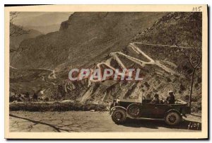 Postcard Old Route de Nice has Sospel The laces of the Col de Braus A M Autom...