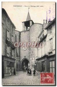 Parthenay Old Postcard Gates of & # 39horloge