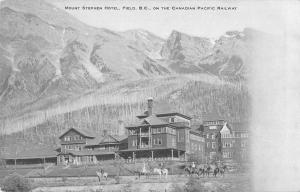 Field Canada Mount Stephen Hotel Antique Postcard J58819