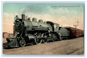 1909 Empire State Express Locomotive Train Utica New York NY Antique Postcard 