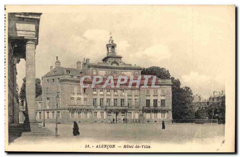 Alencon - Hotel de Ville - Old Postcard