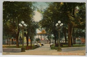 Oskaloosa Iowa City Park 1913 University Park To Douglas N. Dakota Postcard D9