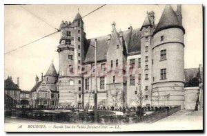 Old Postcard Bourges frontage southern Jacques Coeur palace