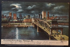 Pittsburgh, PA - Smithfield Street Bridge - 1907