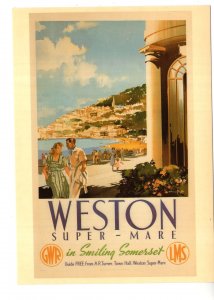 Weston Super Mare, In Smiling Somerset, England, 1923 Railway Advertising