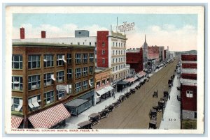 1918 Phillips Avenue Looking North Sioux Falls South Dakota SD Vintage Postcard