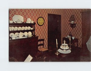 Postcard Dining Room, Abraham Lincoln's Home, Springfield, Illinois