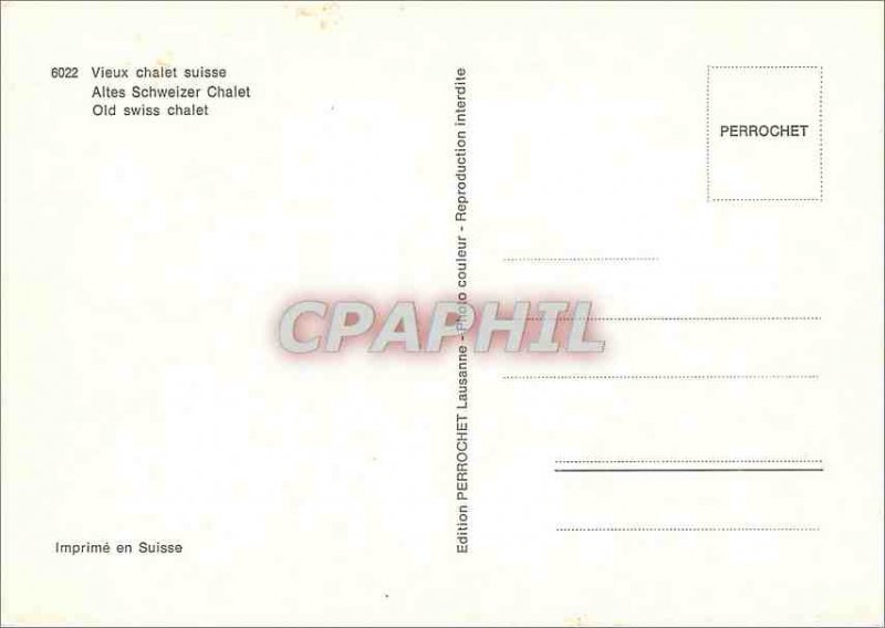 Postcard Modern Old Swiss Chalet