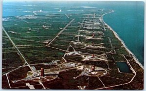 M-77155 Overall Aerial View of Missile Row Looking North Kennedy Space Center...