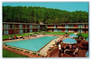 c1950's Holiday Inn Hotel Pool Hot Springs National Park Arkansas AR Postcard