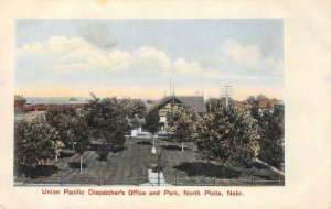 Union Pacific Railroad Dispatcher's Office North Platte c1910s Vintage Postcard