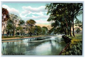 c1910 Mohawk River Scenic View Trees Utica New York NY Vintage Unposted Postcard