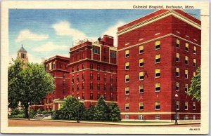 Rochester MN-Minnesota,1950 Colonial Hospital Medical Facility, Vintage Postcard
