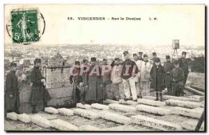 On the Dungeon Vincennes- Post Card Old