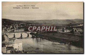 Old Postcard Panorama Le Bugue