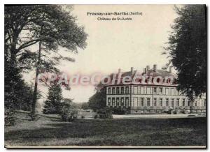 Postcard Old Fresnay sur Sarthe Chateau de St Aubin