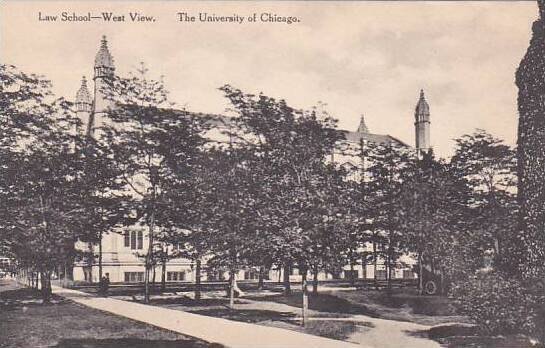 Illinois Chicago Law School West View The Universit Of Chicago Albertype
