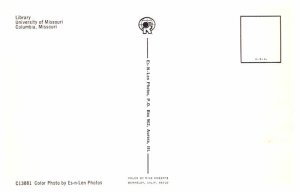 Postcard LIBRARY SCENE Columbia Missouri MO AR5581