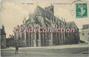 Old Postcard Nevers La Cathedrale Saint Cyr
