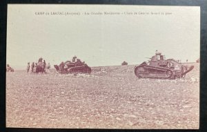 Mint France Real Picture Postcard Pre WW2 Camp Larzac Tanks Of Combat Maneuvers