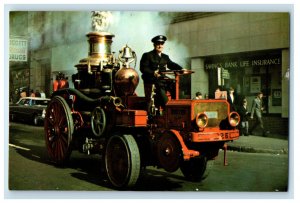 1974 Abe Lincoln Fire Responder Vehicle Boston Massachusetts MA Postcard 