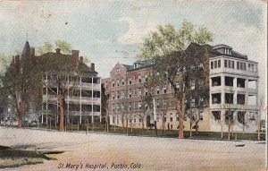 Postcard St Mary's Hospital Pueblo CO