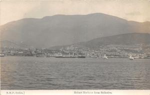 uk40068 hobart harbour bellerive real photo australia