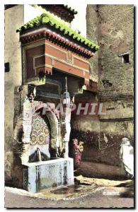 Postcard Old Fes Fontaine Nedjarine