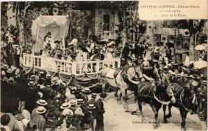 CPA Chateau Gontier - Féte des Fleurs - Char de la Reine (195030)