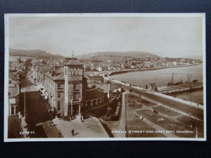 Scotland DUNOON Argyll Street & East Bay ARGYLL HOTEL c1930s RP Postcard