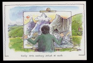 BES093 - Early 19th century artist at work - Besley comic postcard