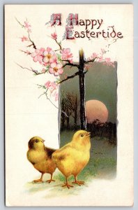BB London Easter~Chicks Enter as Sun Rises in Portal~Pink Blossom Tree~Silver