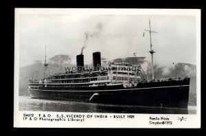 LS2461 - P&O Liner - Viceroy of India , built 1929 - Modern Pamlin postcard