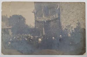 France RPPC 1878-1913 Notre Venere Jubilaire Large Crowd Church Postcard Z18