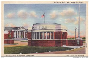 Entrance to Scott Field, Belleville, Illinois,30-40s