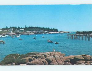 Pre-1980 HARBOR SCENE Corea Maine ME hp7653