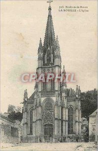 Old Postcard Rouen Surroundings The Church Bouillle