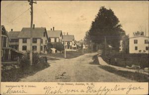Antrim NH West Street c1905 Postcard