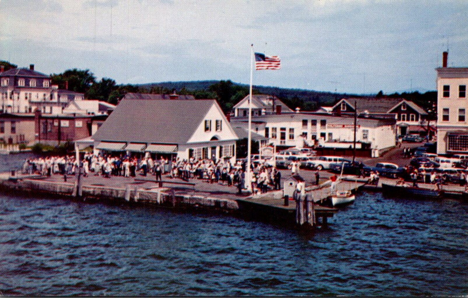 New Hampshire Wolfeboro "Dockside" View From MV Mount Washington