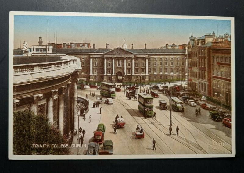 Mint Vintage Trinity College Dublin Co Dublin Ireland Real Picture Postcard