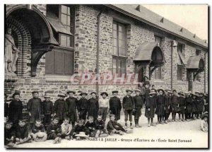 Saint Mars la Jaille Old Postcard Group & # & # 39ecoliers of 39ecole San Fer...