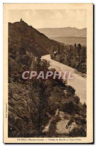 Postcard Old Veynes Hautes Alpes Vallee Buech and Tower of Oze